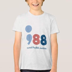 T-shirt En Tri-matière 988 Santé mentale S Prévention du suicide Sensibil