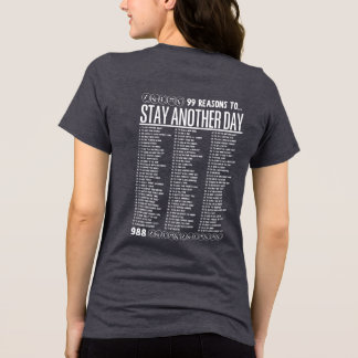 T-shirt En Tri-matière 99 raisons de rester un jour de plus - Santé menta