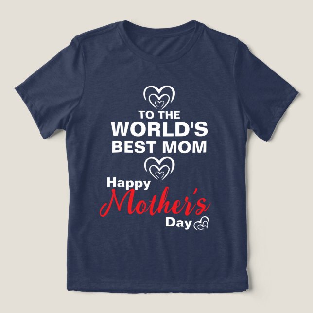 T-shirt En Tri-matière À la meilleure maman du monde (Design Recto)