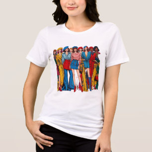 T-shirt En Tri-matière À la mode
