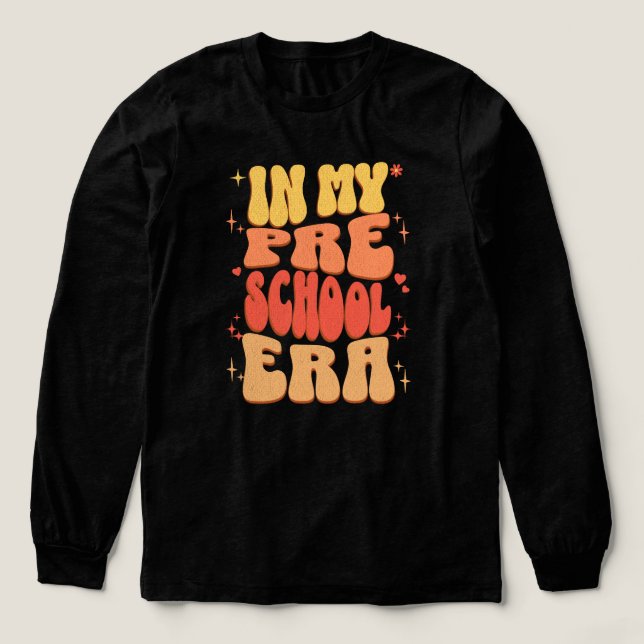 T-shirt En Tri-matière À l'ère de mon préscolaire Retour à l'école matern (Motif devant)