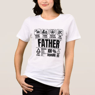 T-shirt En Tri-matière À propos de Papa - Fête des Pères