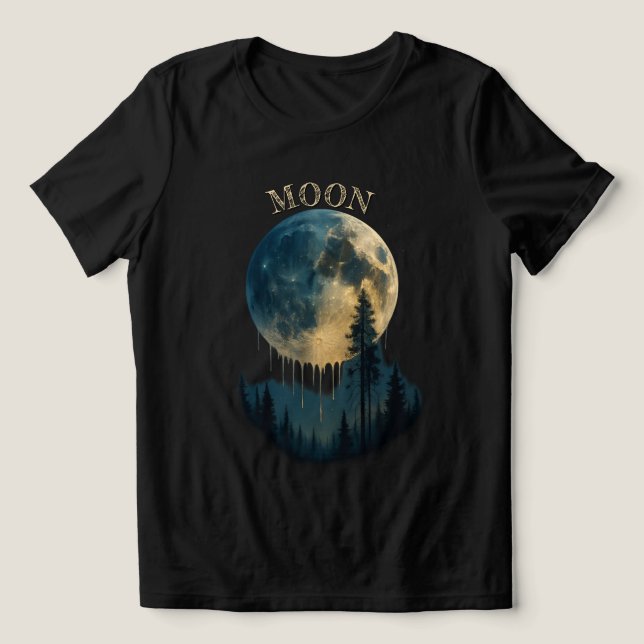 T-shirt En Tri-matière A wonderful and beautiful shirt for moon lovers. (Design Recto)
