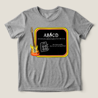 T-shirt En Tri-matière ABCD Alphabet AC/DC Spoof T-shirt