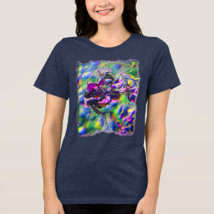 T-shirt En Tri-matière Abeille Sur Flower Nature Art