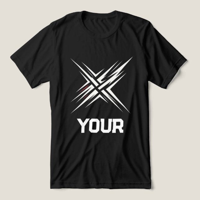 T-shirt En Tri-matière Abstract Gaming Streetwear Design (Design Recto)