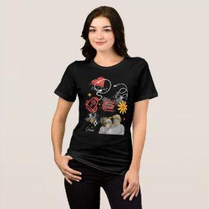T-shirt En Tri-matière Abstrait Grunge "Tout sur l'amour"
