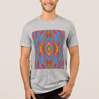 T-shirt En Tri-matière abstrait orange
