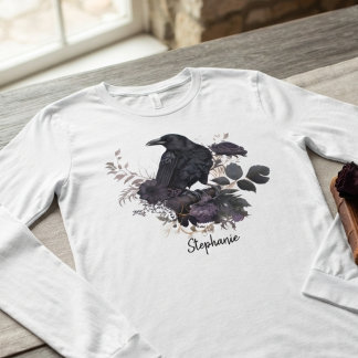 T-shirt En Tri-matière Academia sombre gothique corbeau