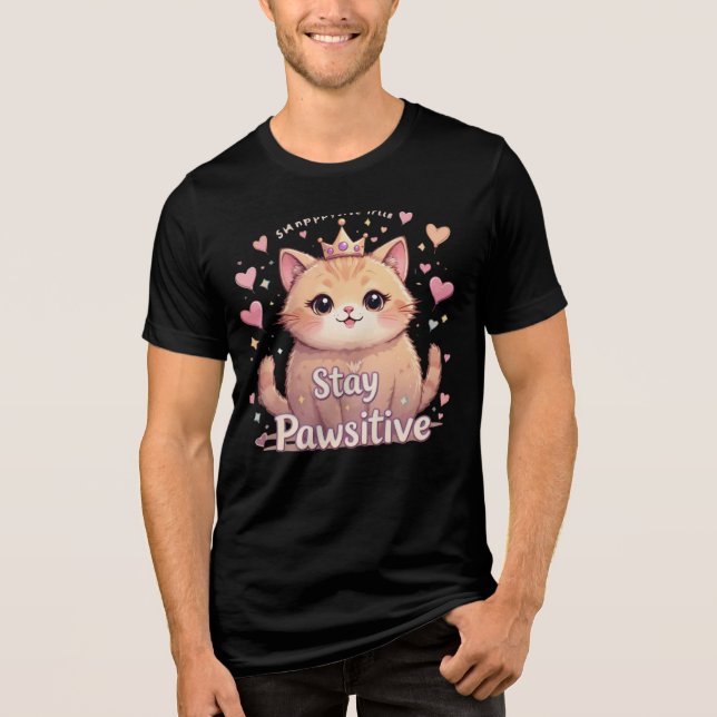 T-shirt En Tri-matière "Adorable Kawaii Cat T-Shirt – Cute Pastel Aesthet (Recto)