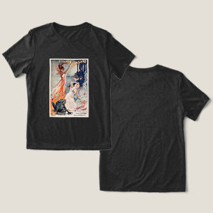 T-shirt En Tri-matière Affiche de ballet français vintage