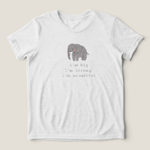 T-SHIRT EN TRI-MATIÈRE AFFIRMATION DE MOTIVATION