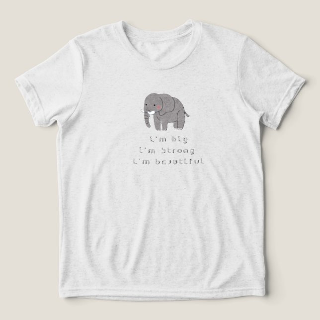 T-SHIRT  EN TRI-MATIÈRE AFFIRMATION DE MOTIVATION (Design Recto)