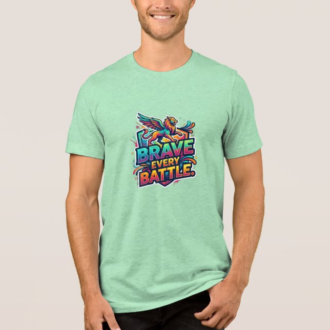 T-shirt En Tri-matière Affronte Chaque Bataille (Recto)