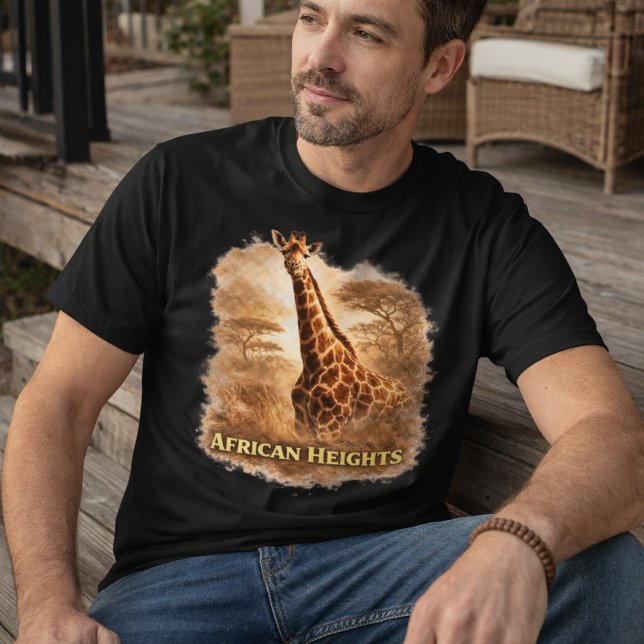 T-shirt En Tri-matière African Heights Giraffe | African Wildlife Pride (Créateur téléchargé)