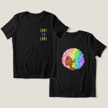 afro arc-en-ciel LGBTQ amour est amour fierté fill