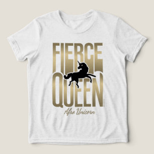 T-shirt En Tri-matière Afro Unicorn Fierce Queen