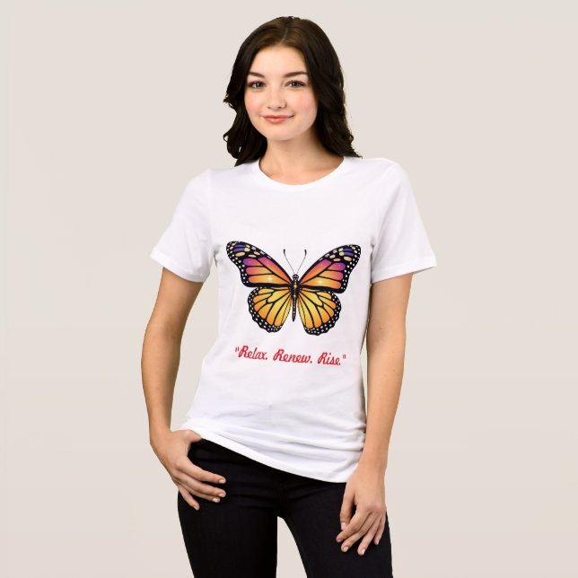 T-shirt En Tri-matière "Ailes de Sérénité Dorée" (Recto plein)