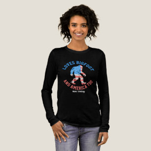T-shirt En Tri-matière Aime Bigfoot et l'Amérique Trop Patriotique Améric