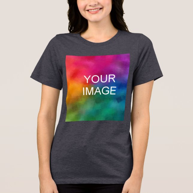 T-shirt En Tri-matière Ajouter Télécharger Votre Propre Photo Femens Soli (Recto)