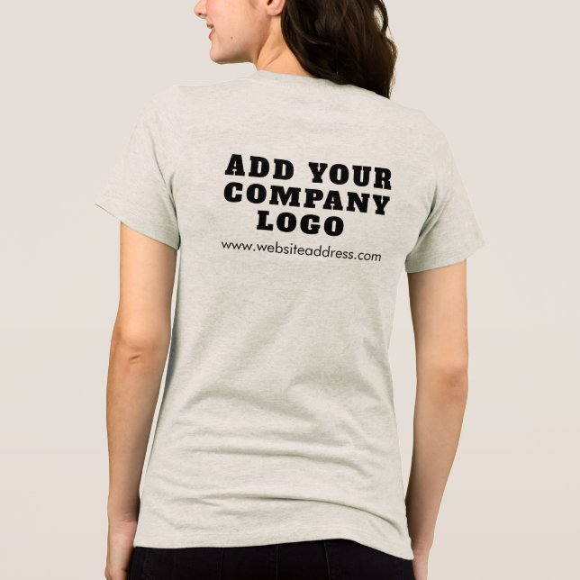 T-shirt En Tri-matière Ajouter un swag correspondant aux employés du logo (Verso)