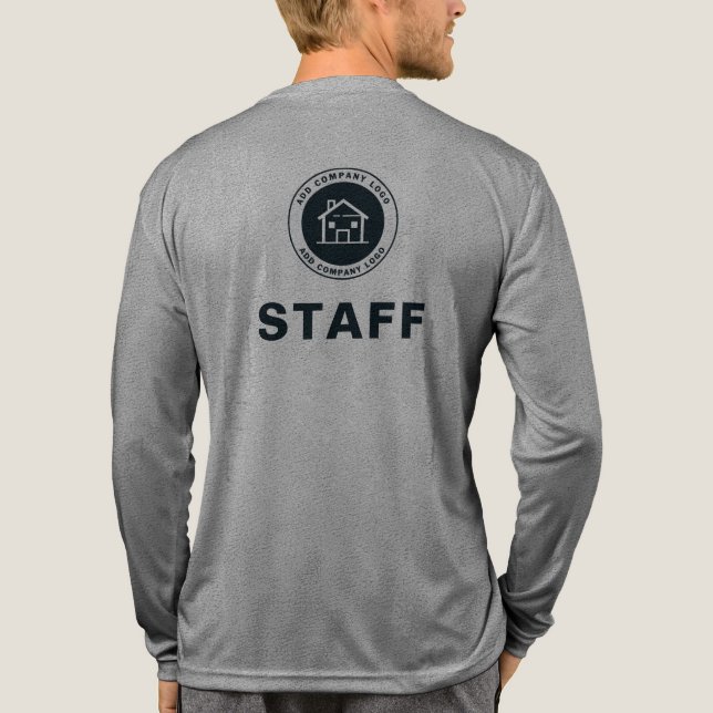 T-shirt En Tri-matière Ajouter votre employé de logo d'entreprise personn (Verso)