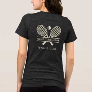 T-shirt En Tri-matière Ajouter Votre Nom De Club De Tennis Joueurs D'Équi
