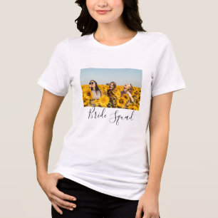 T-shirt En Tri-matière Ajoutez votre nom photo bridesmaid squad marié par