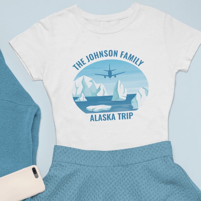T-shirt En Tri-matière Alaska Trip Blue Glacier Customisé femmes (Créateur téléchargé)
