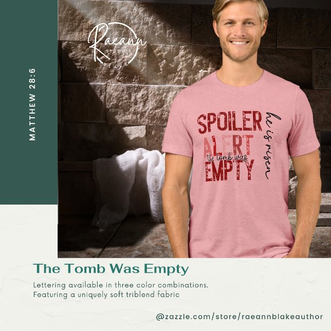 T-shirt En Tri-matière Alerte De Spoiler - La Tombe Était Une Chemise Tri (Créateur téléchargé)