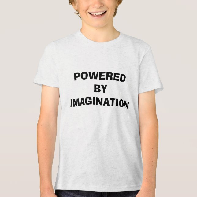 T-SHIRT  EN TRI-MATIÈRE ALIMENTÉ PAR L'IMAGINATION (Recto)