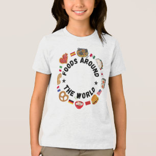 T-shirt En Tri-matière Aliments dans le monde