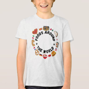 T-shirt En Tri-matière Aliments dans le monde