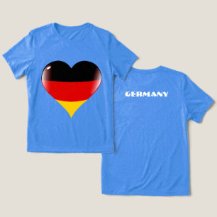 T-shirt En Tri-matière ALLEMAGNE Cadeau spécial Bleu Touriste Classique