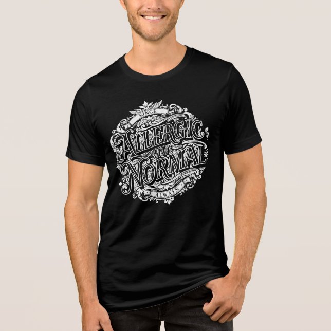 T-shirt En Tri-matière Allergic to Normal (Recto)
