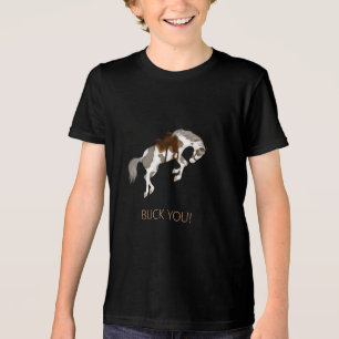 T-shirt En Tri-matière Allez-Y ! Drôle Cheval de Peinture foncé