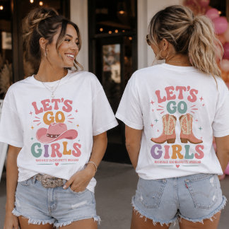 T-shirt En Tri-matière Allons-y les Filles Nashville Enterrement de Vie d