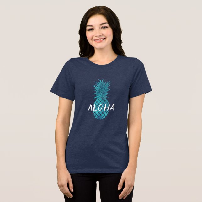 T-shirt En Tri-matière Aloha Aigle bleu turquoise (Recto plein)