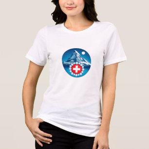 T-shirt En Tri-matière Alpes suisses - Matterhorn