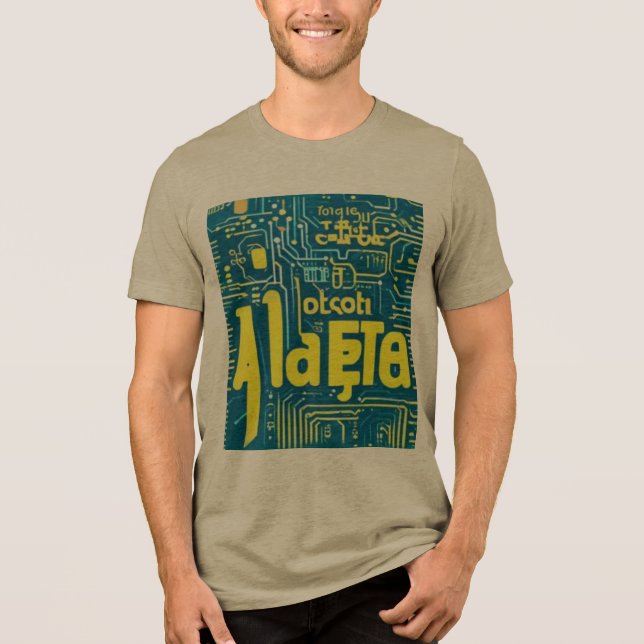 T-shirt En Tri-matière Alphabet Glitch (Recto)