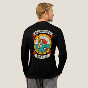 T-shirt En Tri-matière Âme de Sirène Baignée de Soleil Art Océanique Sa