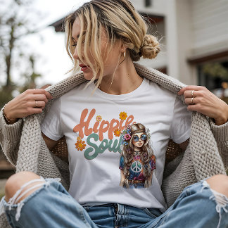T-shirt En Tri-matière Âme Hippie Rétro