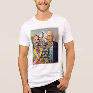 T-SHIRT  EN TRI-MATIÈRE AMERICAN GOTHIC RÉINTERPRÉTÉ