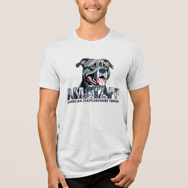 T-shirt En Tri-matière American Staffordshire Terrier - Amstaff (Recto)