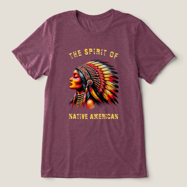 T-shirt En Tri-matière Amérindien (Design Recto)