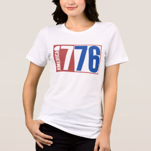 T-SHIRT  EN TRI-MATIÈRE AMÉRIQUE 1776 