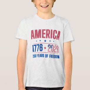 T-shirt En Tri-matière AMÉRIQUE 1776 2026 250 ans de liberté