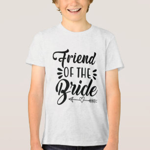T-shirt En Tri-matière Ami De La Mariée Mariage Fête Famille Mariage Sh