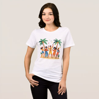 T-shirt En Tri-matière Amis de la fête tropicale de plage Célébration d'é