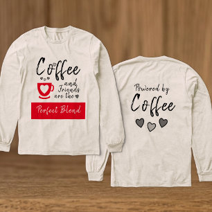T-shirt En Tri-matière Amis mélange parfait café rouge